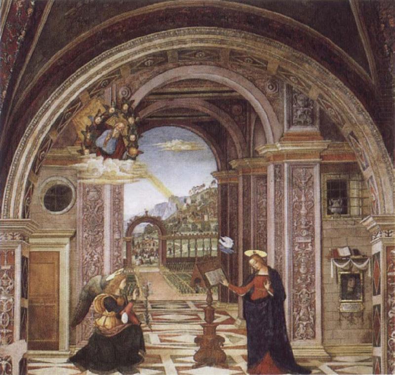Bernardino Pinturicchio Annuciation china oil painting image